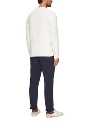 s.Oliver Langarmshirt mit Logo-Stickerei Weiß/Dunkelblau/Rosa/Beige/Creme/Khaki