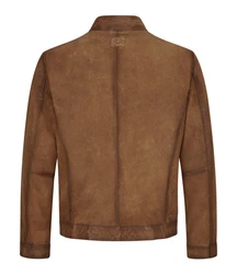 Milestone Lederjacke MSTizian Braun/Beige/Dunkelbraun
