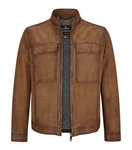 Milestone Lederjacke MSTizian Braun/Beige/Dunkelbraun