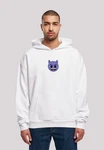 Emoji Couture Hoodie Evil Smiling Furry Face Premium Qualität lila