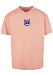 emoji couture T-Shirt Evil smiling furry face Premium Qualität lila