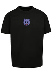emoji couture T-Shirt Evil smiling furry face Premium Qualität lila