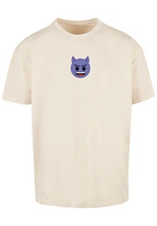 emoji couture T-Shirt Evil smiling furry face Premium Qualität lila