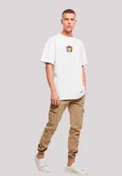 emoji couture T-Shirt Smiling monkey furry face Weiß/Braun/Rot/Beige