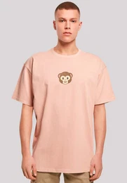 T-Shirt Smiling monkey furry face Premium Qualitt