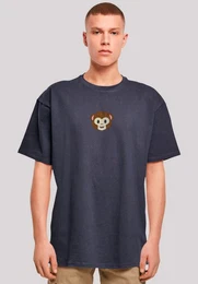 T-Shirt Smiling monkey furry face Premium Qualitt