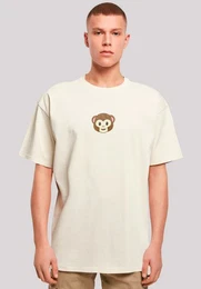 T-Shirt Smiling monkey furry face Premium Qualitt