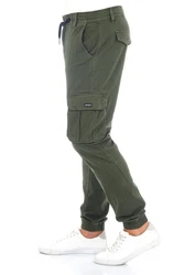 riverso Cargohose RIVHanno Slim Fit Herren Hose Dunkelgrün/Khaki/Grün