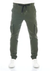 riverso Cargohose RIVHanno Slim Fit Herren Hose Dunkelgrün/Khaki/Grün
