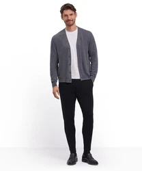 FALKE Strickjacke Dunkelgrau/Grau/Hellgrau/Grün