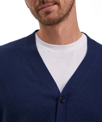 FALKE Strickjacke Dunkelblau/Hellblau/Blau