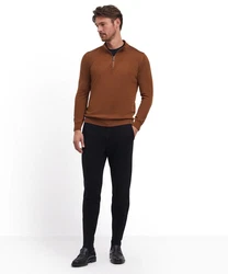 FALKE Strickpullover Braun/Beige/Orange