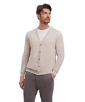 FALKE Strickjacke Khaki/Beige/Grau/Lila/Bordeaux