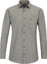 Redmond Langarmhemd Hellgrau/Grau/Khaki