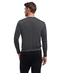 FALKE Strickpullover Dunkelgrau/Grau/Schwarz/Grün