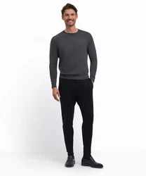 FALKE Strickpullover Dunkelgrau/Grau/Schwarz/Grün
