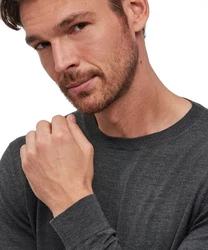 FALKE Strickpullover Dunkelgrau/Grau/Schwarz/Grün