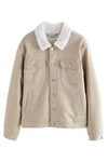 Next Jeansjacke Jeans-Truckerjacke (1-St) Beige/Khaki/Braun