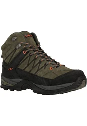 CMP Rigel MID Trekking Shoe Schnürschuh (WP) Olive/Flame