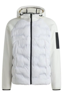 BOSS GREEN Steppjacke J_Cloud mit Kapuze grün