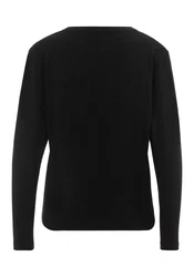 BOSS Langarmshirt mit Rundhalsausschnitt Braun/Schwarz/Rosa