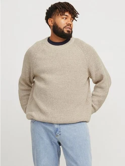 Jack & Jones PlusSize Rundhalspullover JJJONES KNIT CREW NECK Jack & Jones PlusSize Rundhalspullover JJJONES KNIT CREW NECK