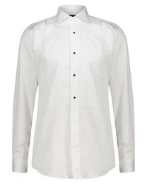 Langarmhemd Herren Smokinghemd HANK Slim Fit (1-tlg)
