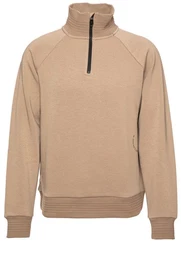 Sweatshirt Saggel mit Troyer-Kragen (1-tlg)