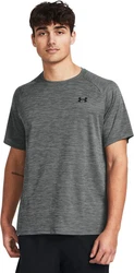 Under Armour Herren Shirt UA Tech Textured SS Dunkelgrau/Grau/Hellgrau/Rot
