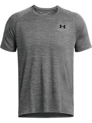 Under Armour Herren Shirt UA Tech Textured SS Dunkelgrau/Grau/Hellgrau/Rot