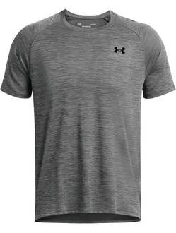 Under Armour Herren Shirt UA Tech Textured SS Dunkelgrau/Grau/Hellgrau/Rot