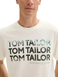 TOM TAILOR Print Shirt Beige/Khaki/Gelb/Grau/Mischfarben