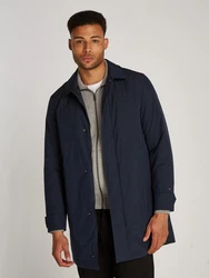 Tommy Hilfiger Kurzmantel LW PACKABLE CARCOAT mit Druckknopfleiste Dunkelblau/Blau/Hellblau