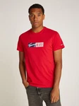 Tommy Jeans Plus Rundhalsshirt TJM SLIM ENTRY GRAPHIC TEE Grün