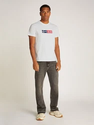 Tommy Jeans Plus Rundhalsshirt TJM SLIM ENTRY GRAPHIC TEE Grün