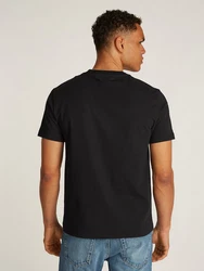 Calvin Klein Rundhalsshirt SPLIT LINE LOGO T-SHIRT Schwarz/Grau