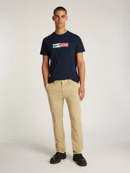 Tommy Jeans Plus Rundhalsshirt TJM SLIM ENTRY GRAPHIC TEE Grün
