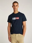 Tommy Jeans Plus Rundhalsshirt TJM SLIM ENTRY GRAPHIC TEE Grün
