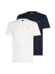 Tommy Jeans T-Shirt Dunkelblau/Creme/Weiß/Schwarz