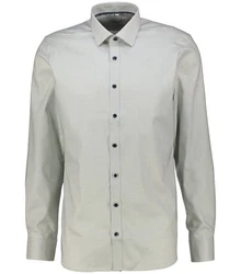 OLYMP Businesshemd BODY FIT Grau/Khaki/Hellgrün/Hellgrau