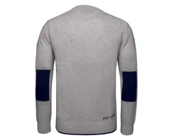 La Martina Rundhalspullover XMS012 Herren Grau/Hellgrau