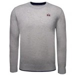 La Martina Rundhalspullover XMS012 Herren Grau/Hellgrau