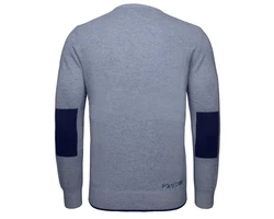 La Martina Rundhalspullover XMS012 Herren Dunkelblau/Grau/Blau/Hellblau