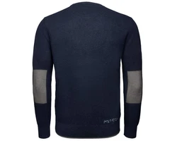 La Martina Rundhalspullover XMS012 Herren Blau/Dunkelblau