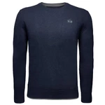 La Martina Rundhalspullover XMS012 Herren Blau/Dunkelblau