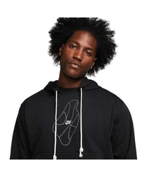 Nike Sportswear Sweatshirt Standard Issue Chain Hoody Schwarz/Rot/Hellblau