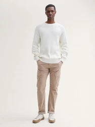 TOM TAILOR Thermolite Tapered Cargo Hose 5-Pocket-Jeans Beige/Khaki