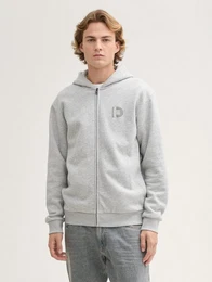 Sweatshirt Sweatjacke mit Logo Print mit Logo Print