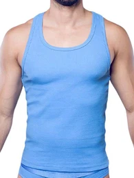 T-Shirt Ribbed Singlet Tank Top Marina L
