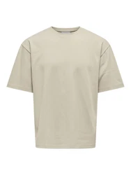 ONLY & SONS T-Shirt ONSCASPIAN Khaki/Dunkelgrün/Beige